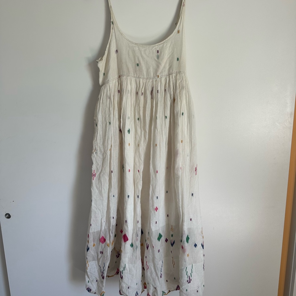 Injiri Dress with Colorful hand sewn embroidery accents